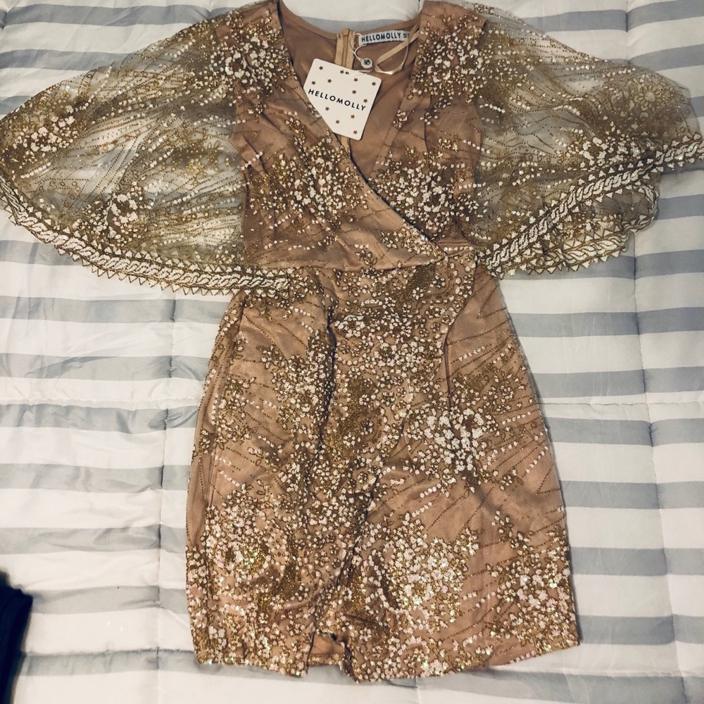{Hello Molly} Brand New Sequin Mini Dress